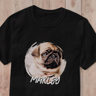Camiseta Foto de Pet Personalizada Simples, Reproduzida em 