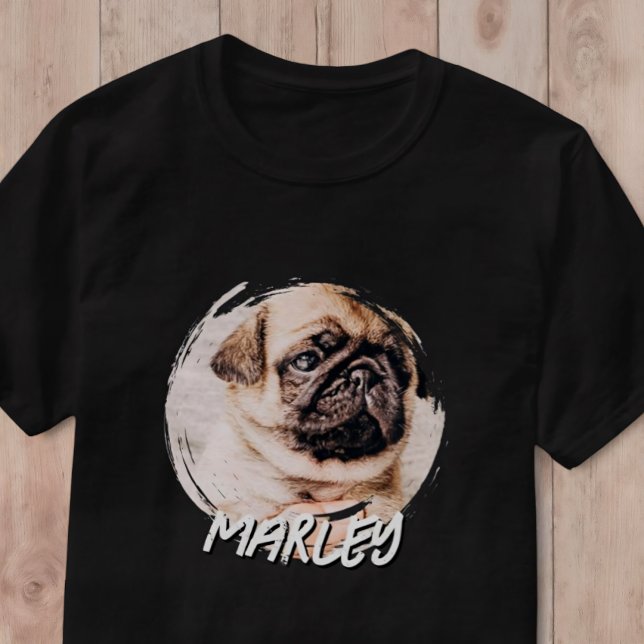 Camiseta Foto de Pet Personalizada Simples, Reproduzida em  (Criador carregado)