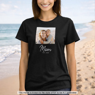 Camiseta Foto de Roteiro Estabelecido pela Mamãe