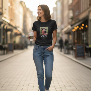 Camiseta Foto de Script Estabelecida pela Mãe