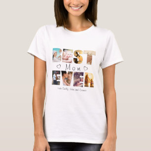 Camiseta Foto de texto personalizada da melhor mãe