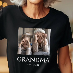 Camiseta Foto de Tipografia Estabelecida pela Vovó