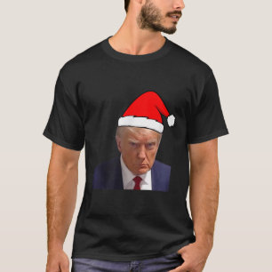 Camiseta Foto de Trump - Foto de Presídio Engraçada Chri