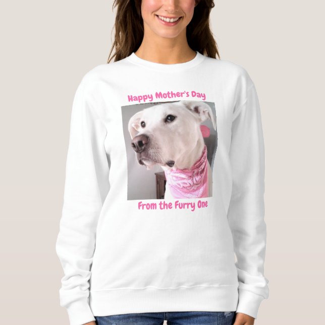 Camiseta Foto de um Cachorro Branco e Bonito com Olhos Molh (Frente)