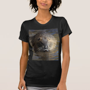 Camiseta Foto de um coypu (coypus do Myocastor) na água