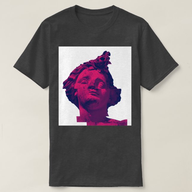 Camiseta foto de uma estátua quebrada (Frente do Design)
