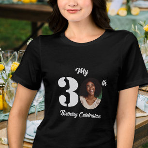 Camiseta Foto do 30º aniversário ousada