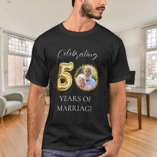 Camiseta Foto do 50º aniversário do casamento