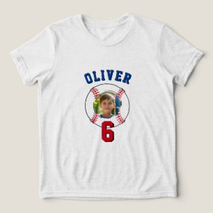 Camiseta Foto do Aniversário de criança de Ball Baseball