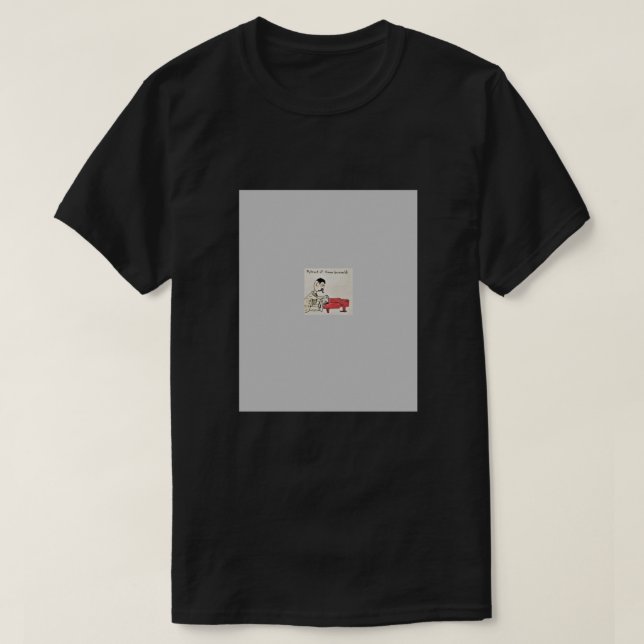 Camiseta Foto do artista Vince Guaraldi Jazz Comic Music  (Frente do Design)