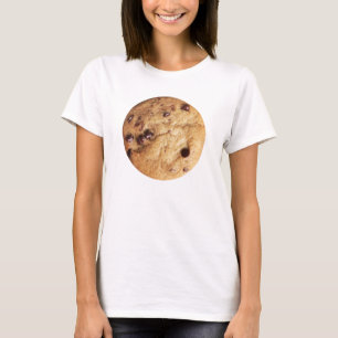 Camiseta Foto do biscoito dos pedaços de chocolate