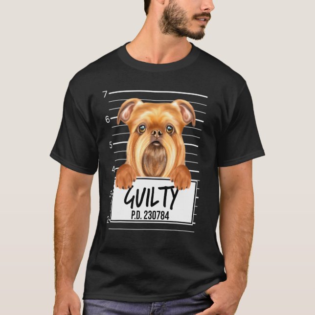 Camiseta Foto do Brussels Griffon Culpado (Frente)