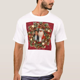 Camiseta Foto do costume da grinalda do Natal