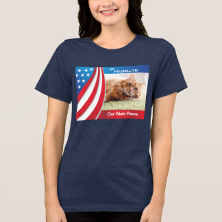 Camiseta Foto do Gato de Estimação Eleição Presidencial 202