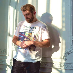 Camiseta Foto do logotipo Instagram