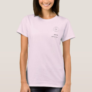 Camiseta Foto do Logotipo Moderno da Black Pink Maquiagem