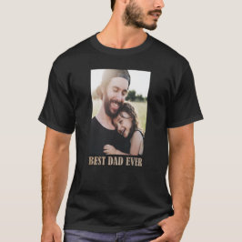 Camiseta Foto do Melhor Pai Rústico