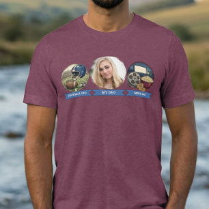Camiseta Foto do Meu Pai Futebol Pai de Filme