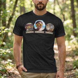 Camiseta Foto do meu pai na academia, pai tomando café