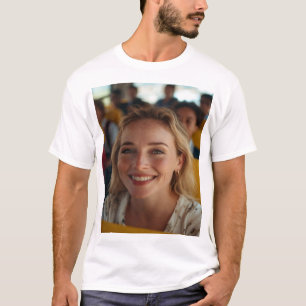 Camiseta Foto do Motorista de Ônibus Escolar Personalizada