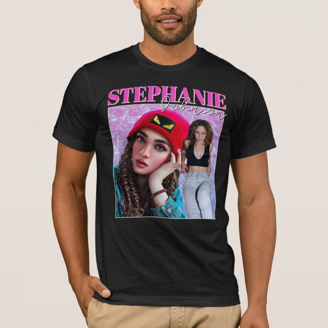 Camiseta Foto do nome personalizado da celebridade Girly Bo (Frente)