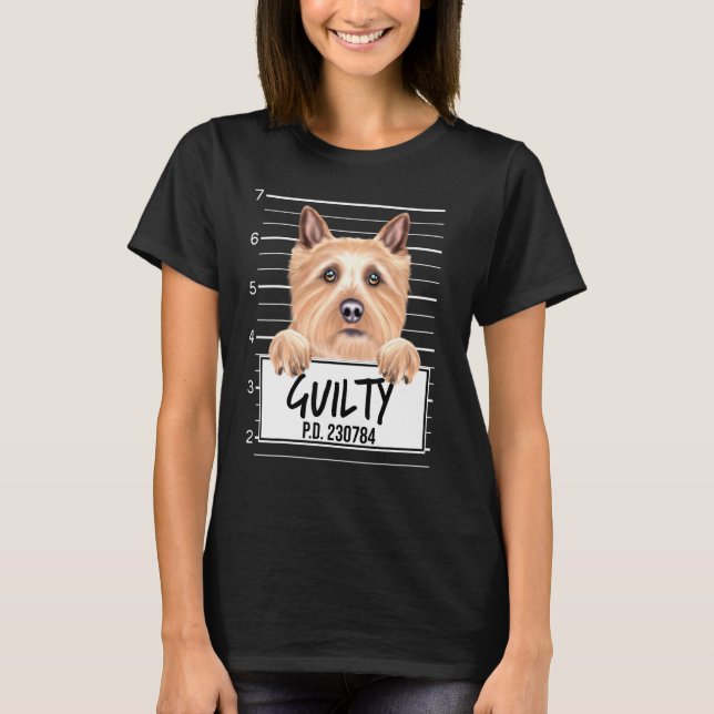 Camiseta Foto do Norwich Terrier Culpado (Frente)