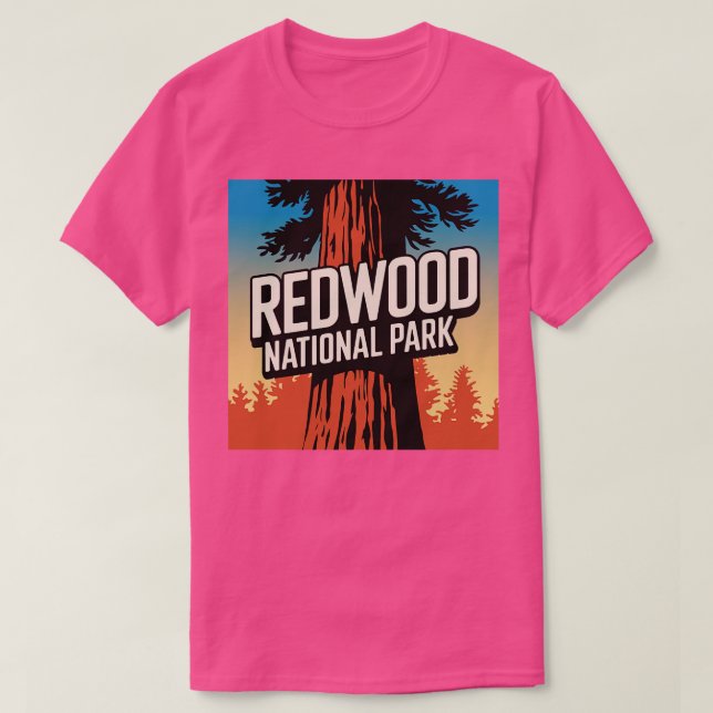 Camiseta Foto do Parque Nacional da Sequoia (Frente do Design)