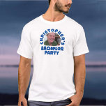 Camiseta Foto do Partido de Despedida de Solteiro<br><div class="desc">Para comemorar uma festa de solteiro. Projetado para alguém que está tendo um "Bachelor Party"! Camisa masculina com sua foto,  escolha de nome e redação de festa. Camiseta de Despedida de Solteiro. Adicione o nome da pessoa cuja parte é,  e também a sua fotografia. Camiseta de Despedida de Solteiro.</div>