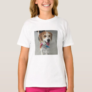 Camiseta Foto do Pet ou Foto da Criança & Nome