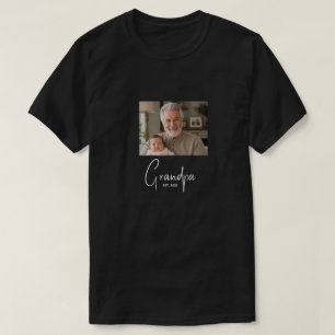 Camiseta Foto do Presente Estabelecido do Avô