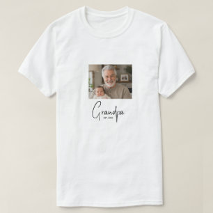 Camiseta Foto do Presente Estabelecido do Vovô