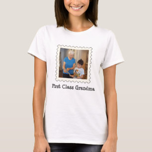 Camiseta Foto do quadrado personalizado Vovó nana