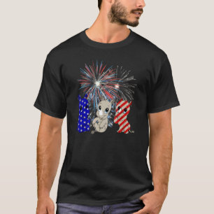 Camiseta Foto Do Red White Blue Rhino Patriótica 4º De Ju