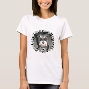 Camiseta Foto do Schnauzer diminuto