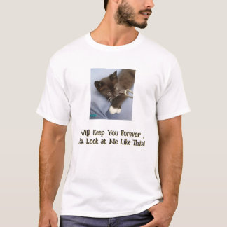 Camiseta Foto do Tomcat, Texto Divertido Frente e Verso,
