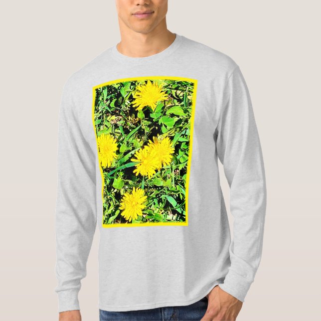 Camiseta Foto dos Dandelions de Montanha. Comprar Agora (Frente)