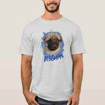 Foto e Nome Personalizados de Pug Fofo e Divertido