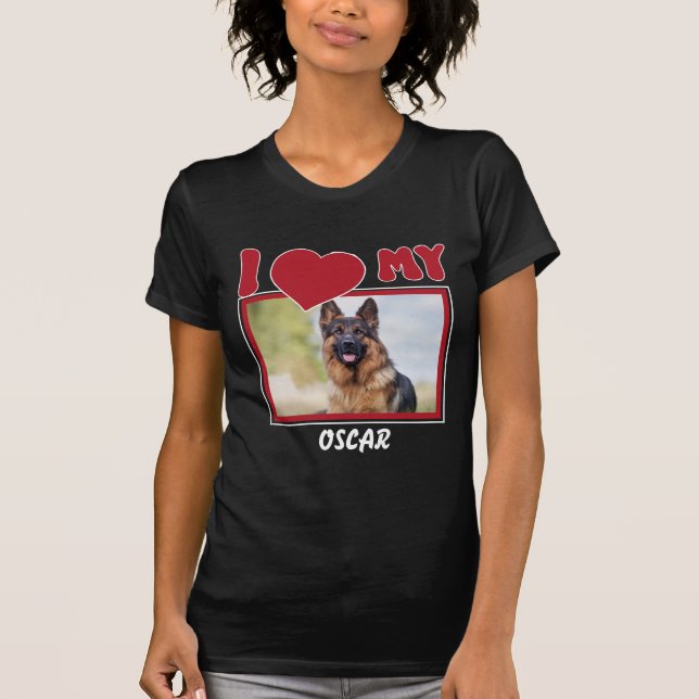Camiseta Foto e nome personalizados do Pet (Frente)
