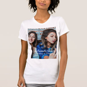 Camiseta Foto e nome personalizados dos melhores amigos do 
