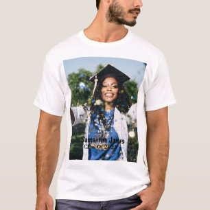Camiseta Foto e nome personalizados para graduação