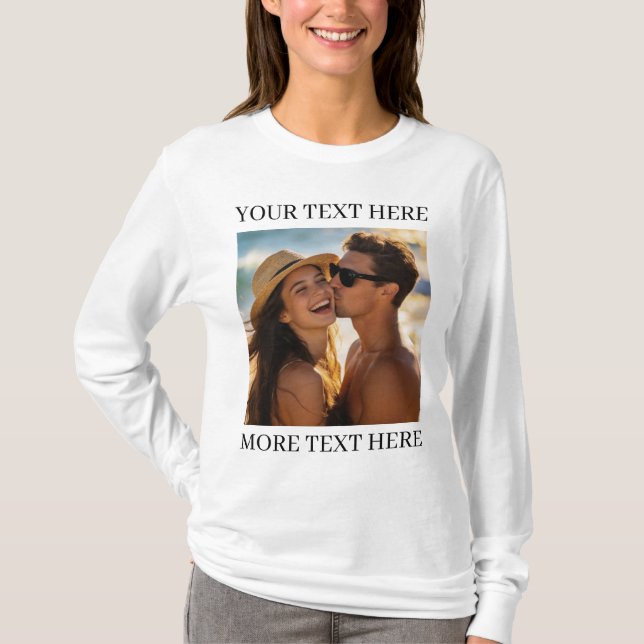 Camiseta Foto e Texto (Frente)