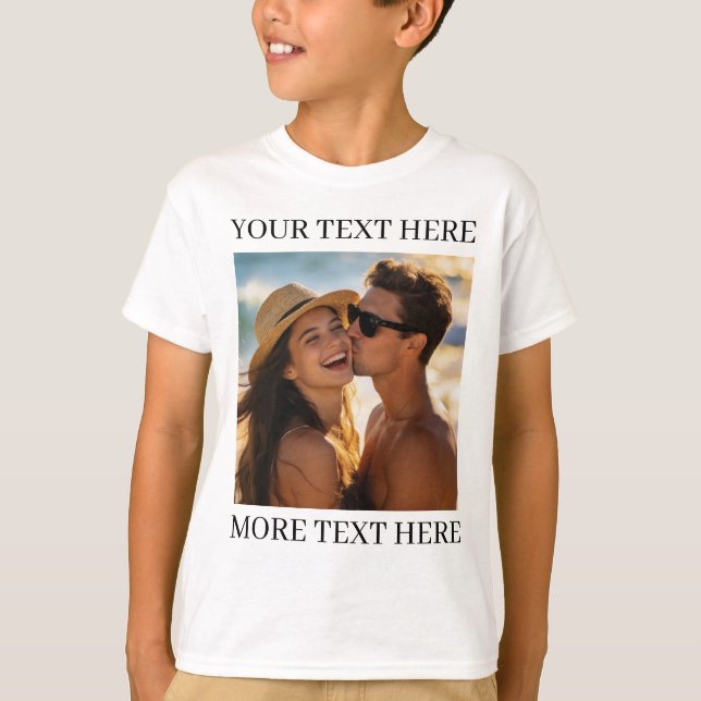 Camiseta Foto e Texto (Frente)