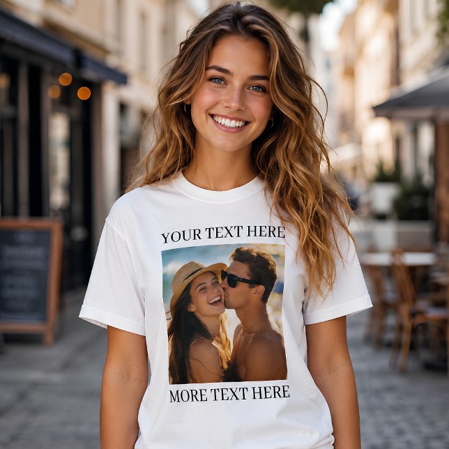 Camiseta Foto e Texto (Criador carregado)