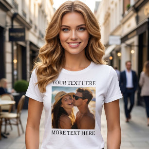 Camiseta Foto e Texto