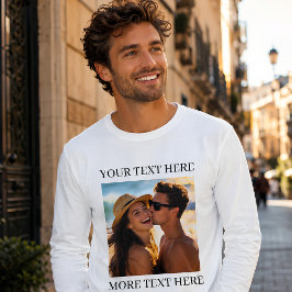 Camiseta Foto e Texto