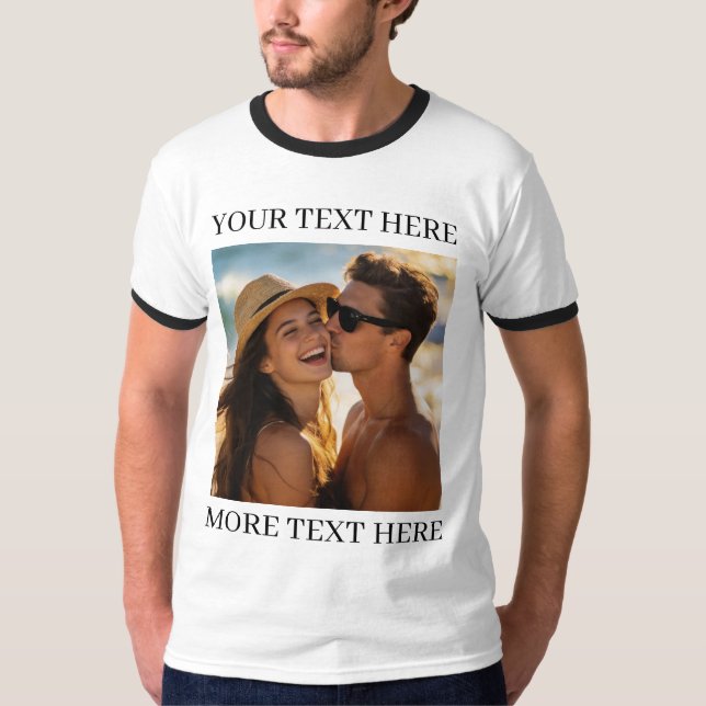 Camiseta Foto e Texto (Frente)