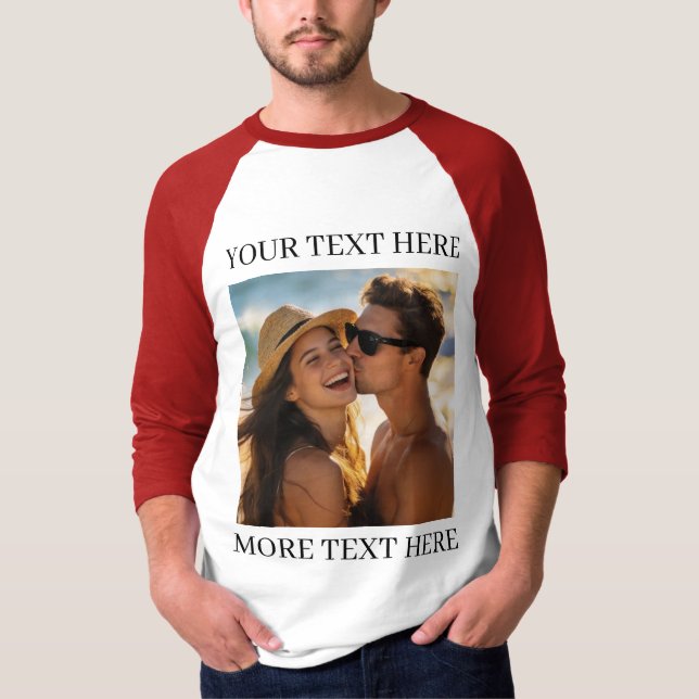 Camiseta Foto e Texto (Frente)