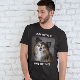 Camiseta Foto e Texto ou Nome Personalizado