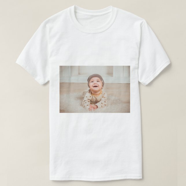 Camiseta Foto e texto personalizados (Frente do Design)