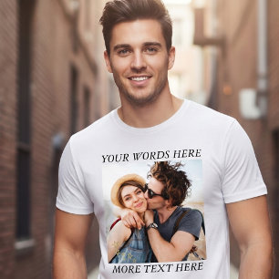 Camiseta Foto e Texto Personalizados